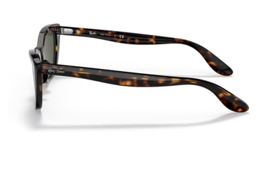 Image of Ray-Ban RB2299 Lady Burbank Sunglasses - Womens, Havana Frame, Green Lens, 55, RB2299-902-31-55