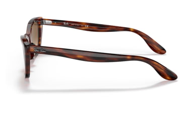 Image of Ray-Ban RB2299 Lady Burbank Sunglasses - Womens, Striped Havana Frame, Clear Gradient Brown Lens, 55, RB2299-954-51-55