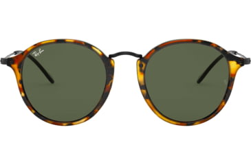 Image of Ray-Ban RB2447 Sunglasses 1157-49 - Spotted Black Havana Frame, Green Lenses