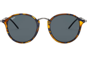 Image of Ray-Ban RB2447 Sunglasses 1158R5-49 - Spotted Blue Havana Frame, Grey Lenses