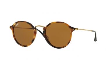 Image of Ray-Ban RB2447 Single Vision Prescription Sunglasses RB2447-1160-49 - Lens Diameter 49 mm, Frame Color Spotted Brown Havana