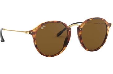 Image of Ray-Ban RB2447 Sunglasses 1160-49 - Spotted Brown Havana Frame, Brown Lenses