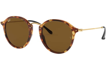 Image of Ray-Ban RB2447 Sunglasses 1160-49 - Spotted Brown Havana Frame, Brown Lenses