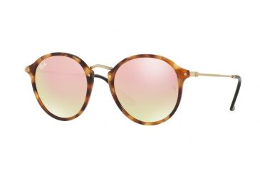 Image of Ray-Ban RB2447 Single Vision Prescription Sunglasses RB2447-11607O-49 - Lens Diameter 49 mm, Frame Color Spotted Brown Havana