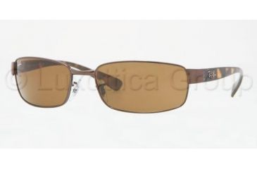 Image of Ray-Ban RB3364 Sunglasses, 62mm, Brown Frame, Brown Lens 014-6217