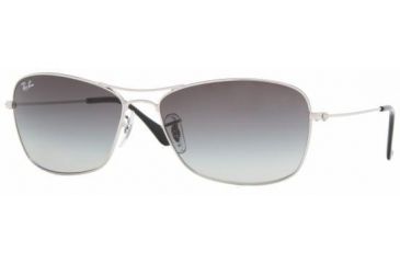 Image of Ray-Ban Bifocal Sunglasses RB3388 with Lined Bi-Focal Rx Prescription Lenses, Silver Frame / 58 mm Prescription Lenses