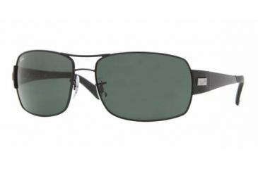 Image of Ray Ban RB3426 #006/71 - Matte Black Frame, Green Lenses