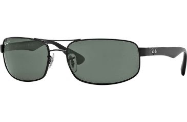 Image of Ray-Ban Bifocal Sunglasses RB3445 with Lined Bi-Focal Rx Prescription Lenses RB3445-002-58-6117 - Lens Diameter: 61 mm, Frame Color: Black