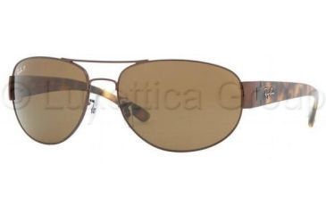 Image of Ray-Ban RB3448 Sunglasses 014/57-6317 - Brown Crystal Brown Polarized
