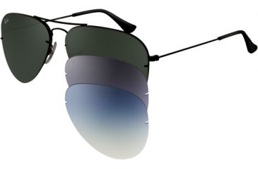 Image of Ray-Ban RB3460 Sunglasses 002/71-5613 - Black Green