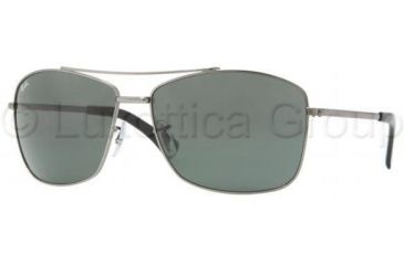 Image of Ray-Ban RB3476 Sunglasses 004/71-6316 - Gunmetal Frame, Green Lenses