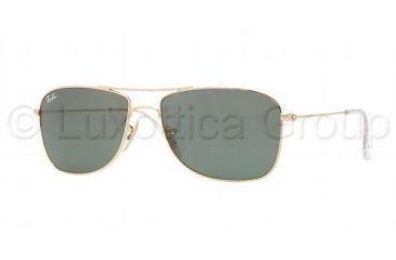 Image of Ray-Ban RB3477 Sunglasses 001-5916 - Arista Frame, Crystal Green Lenses