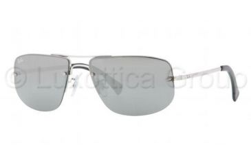 Image of Ray-Ban RB3497 Progressive Prescription Sunglasses RB3497-003-6G-59 - Lens Diameter 59 mm, Lens Diameter 59 mm, Frame Color Silver