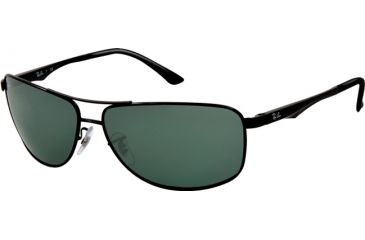 Image of Ray-Ban RB3506 Single Vision Prescription Sunglasses RB3506-002-71-61 - Lens Diameter 61 mm, Frame Color Black
