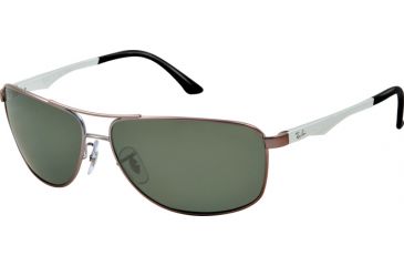 Image of Ray-Ban RB3506 Single Vision Prescription Sunglasses RB3506-029-9A-64 - Lens Diameter 64 mm, Frame Color Matte Gunmetal