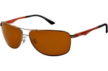 Image of Ray-Ban RB3506 Single Vision Prescription Sunglasses RB3506-132-83-61 - Lens Diameter 61 mm, Frame Color Gunmetal