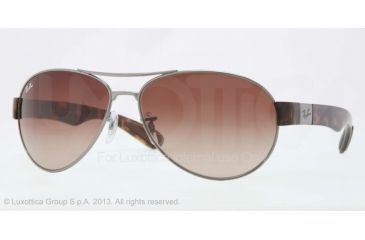 Image of Ray-Ban RB3509 Single Vision Prescription Sunglasses RB3509-004-13-66 - Lens Diameter 66 mm, Frame Color Gunmetal