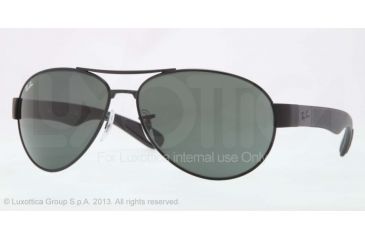 Image of Ray-Ban RB3509 Single Vision Prescription Sunglasses RB3509-006-71-66 - Lens Diameter 66 mm, Frame Color Matte Black