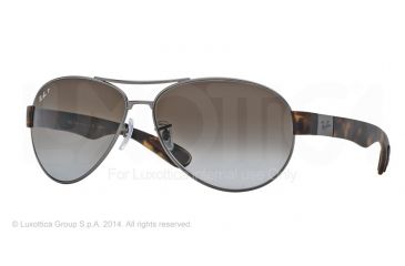 Image of Ray-Ban RB3509 Single Vision Prescription Sunglasses RB3509-029-T5-63 - Lens Diameter 63 mm, Frame Color Matte Gunmetal