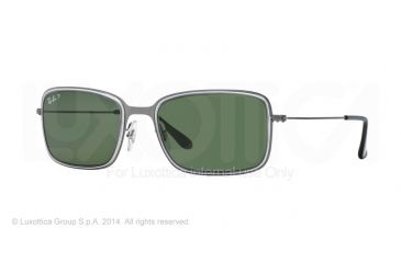 Image of Ray-Ban RB3514M Single Vision Prescription Sunglasses RB3514M-147-9A-56 - Lens Diameter 56 mm, Frame Color Sannblast Gunmetal