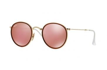 Image of Ray-Ban RB3517 Sunglasses 001/Z2-51 - Gold Frame, Brown Mirror Pink Lenses