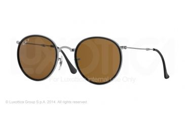 Image of Ray-Ban RB3517 Sunglasses 019/N6-48 - Matte Silver Frame, Polar Brown Lenses