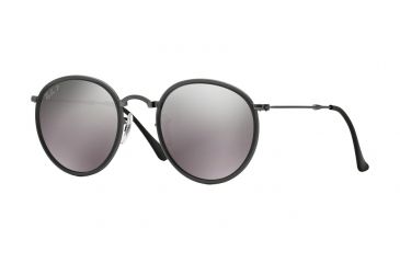 Image of Ray-Ban RB3517 Sunglasses 029/N8-48 - Matte Gunmetal Frame, Polar Grey Mirror Lenses