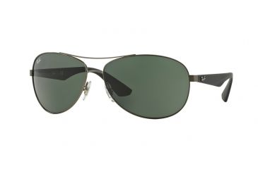 Image of Ray-Ban RB3526 Sunglasses 029/71-63 - Matte Gunmetal Frame, Gray Green Lenses