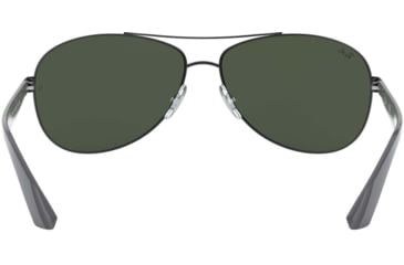 Image of Ray-Ban RB3526 Sunglasses 006/71-63 - Matte Black Frame, Grey Green Lenses
