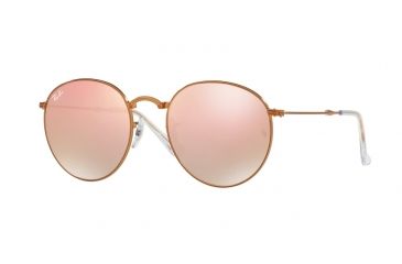 Image of Ray-Ban RB3532 Single Vision Prescription Sunglasses RB3532-198-7Y-47 - Lens Diameter 47 mm, Frame Color Shiny Bronze