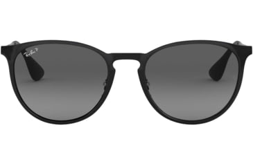 Image of Ray-Ban RB3539 Sunglasses 002/T3-54 - Shiny Black Frame, Light Grey Gradient Grey Polar Lenses