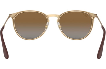 Image of Ray-Ban RB3539 Sunglasses 112/T5-54 - Matte Gold Frame, Light Grey Grad Brown Polar Lenses