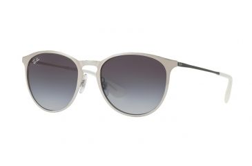 Image of Ray-Ban RB3539 Sunglasses 90788G-54 - Brusched Silver Frame, Grey Gradient Dark Grey Lenses
