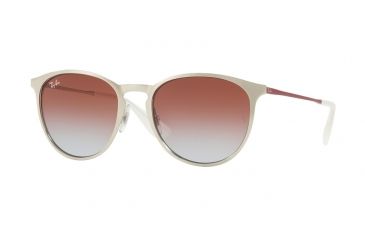 Image of Ray-Ban RB3539 Sunglasses 9079I8-54 - Brusched Silver Frame, Light Blue Gradient Violet Lenses