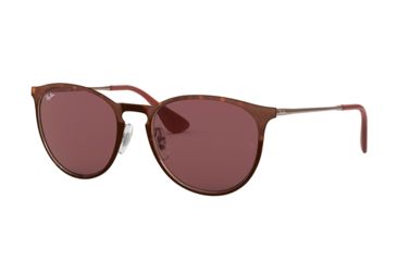 Image of Ray-Ban RB3539 Sunglasses 913375-54 - Havana Frame, Dark Violet Lenses