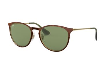 Image of Ray-Ban RB3539 Sunglasses 9135/2-54 - Havana Frame, Green Lenses