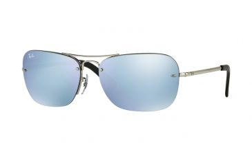 Image of Ray-Ban RB3541 Single Vision Prescription Sunglasses RB3541-003-30-61 - Lens Diameter 61 mm, Frame Color Silver