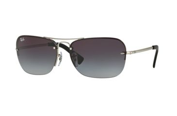 Image of Ray-Ban RB3541 Single Vision Prescription Sunglasses RB3541-003-8G-61 - Lens Diameter 61 mm, Frame Color Silver
