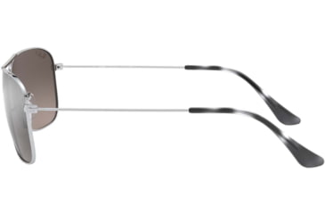 Image of Ray-Ban RB3543 Sunglasses 003/5J-59 - Shiny Silver Frame, Grey Mirror Silver Polar Lenses