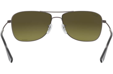 Image of Ray-Ban RB3543 Sunglasses 029/6O-59 - Matte Gunmetal Frame, Green Mirror Gold Polar Lenses