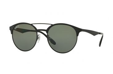 Image of Ray-Ban RB3545 Progressive Prescription Sunglasses RB3545-186-9A-54 - Lens Diameter 54 mm, Frame Color Shiny Black/top Matte Black