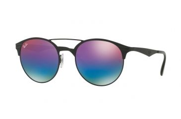 Image of Ray-Ban RB3545 Progressive Prescription Sunglasses RB3545-186-B1-54 - Lens Diameter 54 mm, Frame Color Black / Matte Black