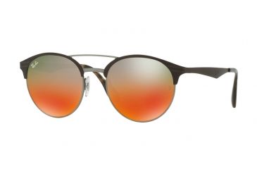 Image of Ray-Ban RB3545 Progressive Prescription Sunglasses RB3545-9006A8-51 - Lens Diameter 51 mm, Frame Color Gunmetal/matte Brown