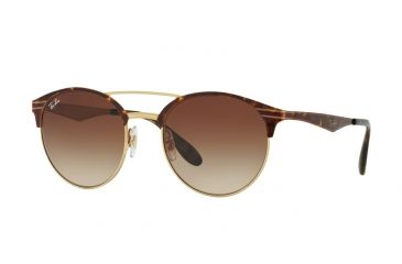 Image of Ray-Ban RB3545 Progressive Prescription Sunglasses RB3545-900813-51 - Lens Diameter 51 mm, Frame Color Gold/top Havana