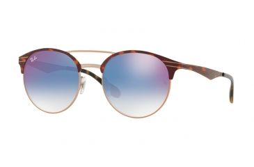 Image of Ray-Ban RB3545 Progressive Prescription Sunglasses, 51mm, Copper On Top Havana, RB3545-9074X0-51-PRO