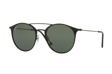 Image of Ray-Ban RB3546 Single Vision Prescription Sunglasses RB3546-186-52 - Lens Diameter 52 mm, Frame Color Black Top Matte Black