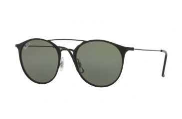 Image of Ray-Ban RB3546 Single Vision Prescription Sunglasses RB3546-186-9A-52 - Lens Diameter 52 mm, Frame Color Black Top Matte Black