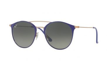 Image of Ray-Ban RB3546 Single Vision Prescription Sunglasses RB3546-9073A5-52 - Lens Diameter 52 mm, Frame Color Copper On Top Violet