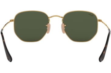 Image of Ray-Ban RB3548N Sunglasses 001-51 - Gold Frame, Green Lenses