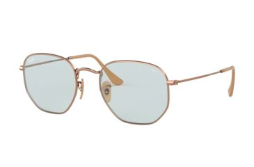 Image of Ray-Ban RB3548N Sunglasses 91310Y-54 - Copper Frame, Evolve Light Blue Lenses